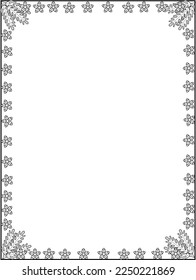 Borders, Borders Frame, Flower Borders, Floral Borders vector, Frame