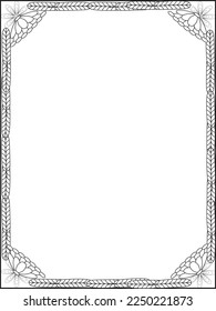 Borders, Borders Frame, Flower Borders, Floral Borders vector, Frame