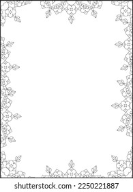 Bordes, bordes, bordes de flores, vectores de bordes florales, marco