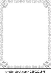 Borders, Borders Frame, Flower Borders, Floral Borders vector, Frame