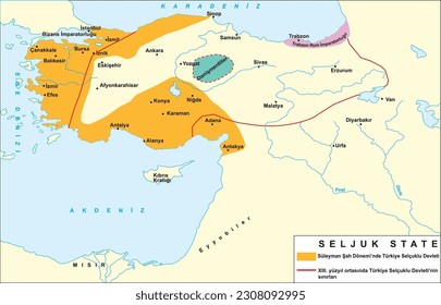 borders of the Seljuk state