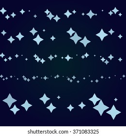 Borders with stars in cartoon style. Vector illustration