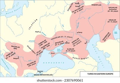 fronteras de turcos en europa oriental