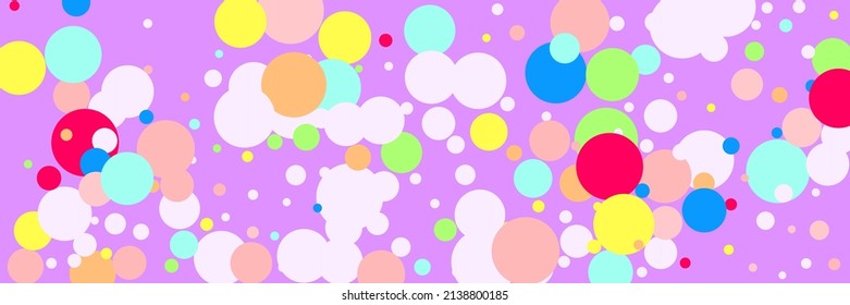 Bordo Bright Green Pink Beige Wallpaper. White Violet Dark Red Color Blue Textile. Yellow Play Rainbow Kids Multicolor Circles Illustration. Vibrant Purple Children Indigo Pastel Print.