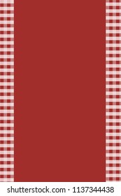 Bordo Gingham pattern. Texture from rhombus/squares for - plaid, tablecloths, clothes, shirts, dresses, paper, bedding, blankets, quilts and other textile products. Vector illustration.