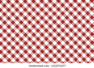 Bordo Gingham pattern. Texture from rhombus/squares for - plaid, tablecloths, clothes, shirts, dresses, paper, bedding, blankets, quilts and other textile products. Vector illustration.