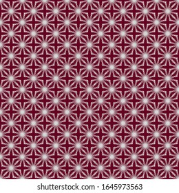 Bordo and grey abstract graphical geometric vector seamless pattern. Ornamental decorative background for cards, invitations, web design, etc