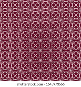 Bordo and grey abstract graphical geometric vector seamless pattern. Ornamental decorative background for cards, invitations, web design, etc