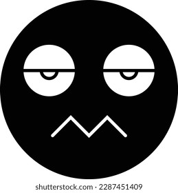 bored boring emotion dull tedious Glyph