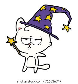 bored cartoon cat