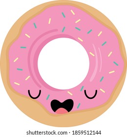 Bored donut kawaii illustration, hope you like it