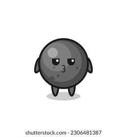 la expresión aburrida de los personajes lindos del cannon ball , diseño de estilo lindo para camiseta, pegatina, elemento logo