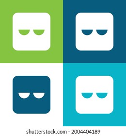Bored Flat four color minimal icon set