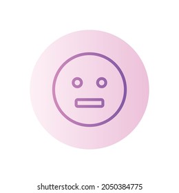 bored gradient icon isolated on white background
