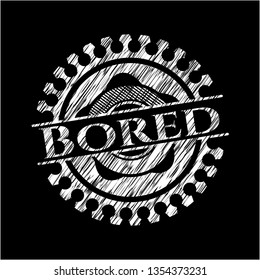 Bored on blackboard