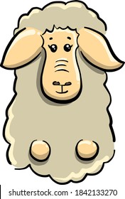 Reingebrannter ram, Illustration, Vektorgrafik auf weißem Hintergrund