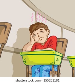 Bored student