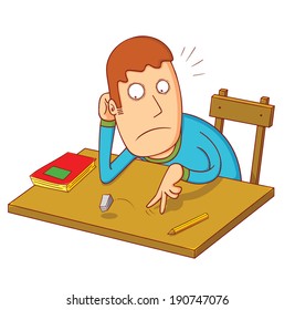 bored student