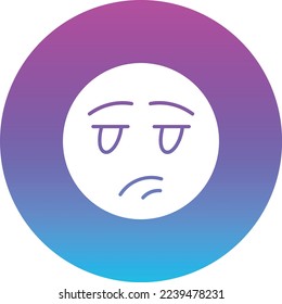 Bored vector icon. Can be used for printing, mobile and web applications.