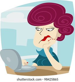 Bored woman