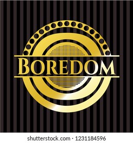 Boredom gold shiny emblem