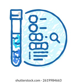 Vector de dibujo de icono de doodle de registro de pozos. signo de hidrogeólogo de registro de pozos. ilustración de símbolo aislado
