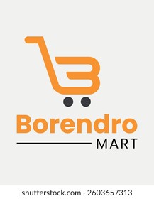 Borendro Mar typography vector Logo design.