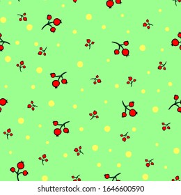 Boretskaya Russian folk painting, pattern, berries, flowers, birds