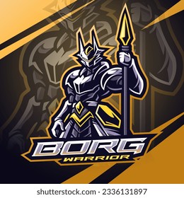 Borg warrior esport mascot logo design