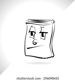 boring book, vector
