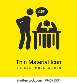 Boring bright yellow material minimal icon or logo design