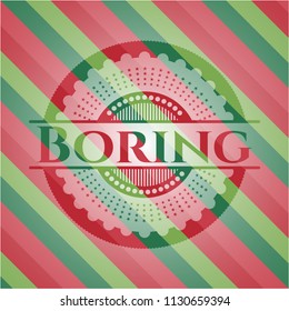 Boring christmas emblem.