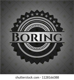 Boring dark emblem