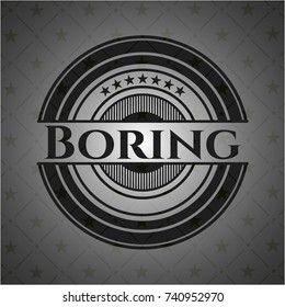 Boring dark emblem