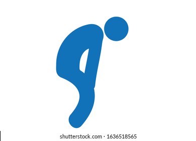 boring human icon vector on white background