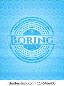 Boring light blue water emblem.