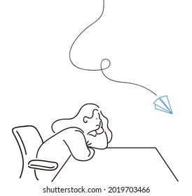 Boring woman book cover design