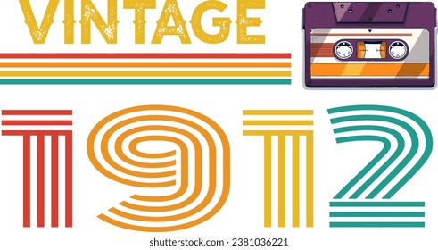 Born 1912 Birthday Vintage Legends Years Old Retro Vintage Birthday Ideas Limited Edition