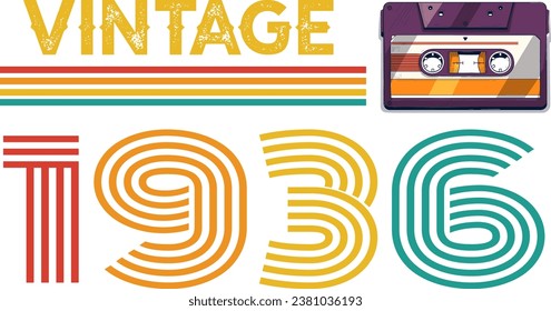 Born 1936 Birthday Vintage Legends Years Old Retro Vintage Birthday Ideas Limited Edition