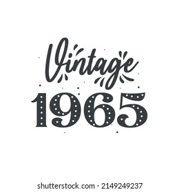 Born in 1965 Vintage Retro Birthday, Vintage 1965 svg