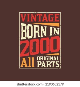 Born in 2000, Vintage 2000 Birthday Celebration