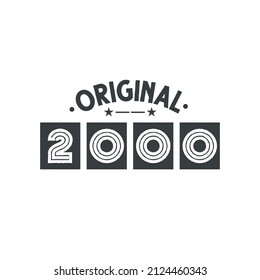 Born in 2000 Vintage Retro Birthday, Original 2000