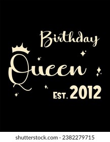 Born 2012 Birthday Queen Years Old Retro Vintage Birthday Ideas Limited Edition