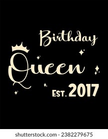 Born 2017 Birthday Queen Years Old Retro Vintage Birthday Ideas Limited Edition