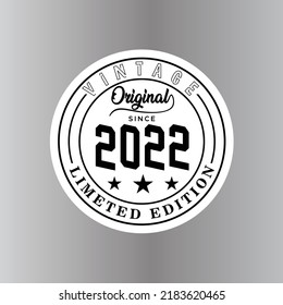 Born in 2022 Awesome Retro Vintage Birthday, Awesome since 2022 Aged to Perfection limited edition.