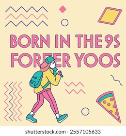 Born in the 90s Vintage T-Shirt Design