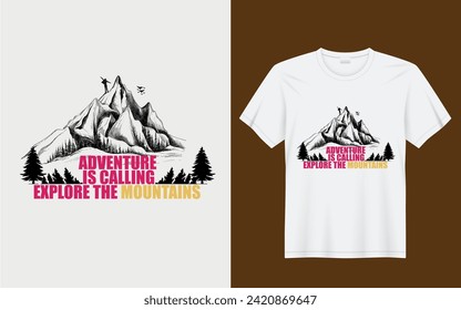 born to be adventure vector t-shirt design