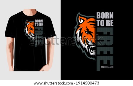 born to be free  typography graphic design, for t-shirt prints, vector illustration

