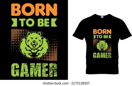 NACIÓ PARA SER Camiseta personalizada GAMER.
