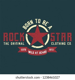 Born To Be A Rockstar - Tee Design For Printing